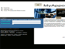 Tablet Screenshot of myappointmentspro.com